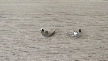 Lot x2 petit phare avant pièce détachée miniature Bburago Burago Chevrolet Corvette 1957 1/18 1/18e