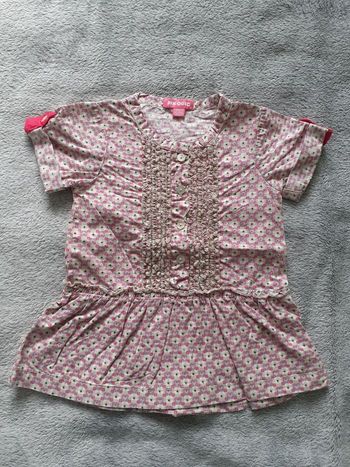 Tunique fille manches courtes 6 mois neuve