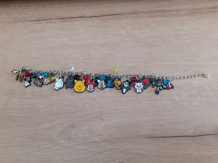 Bracelet breloque acier inoxydable Disney