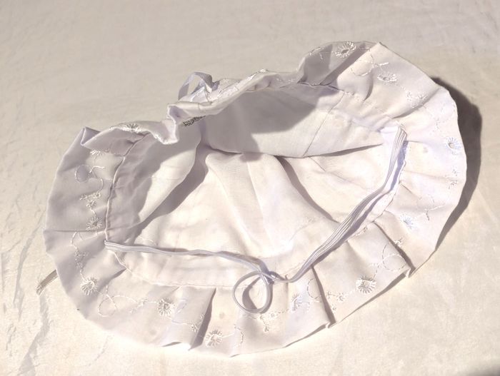 Bonnet Dessins Soleil Lignes Courbes Ficelle Elastique Vêtement Accessoire Petits Enfants Bébés - photo numéro 7