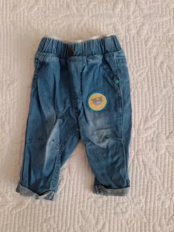 Pantalon jeans bleu orchestra bébé 1 mois