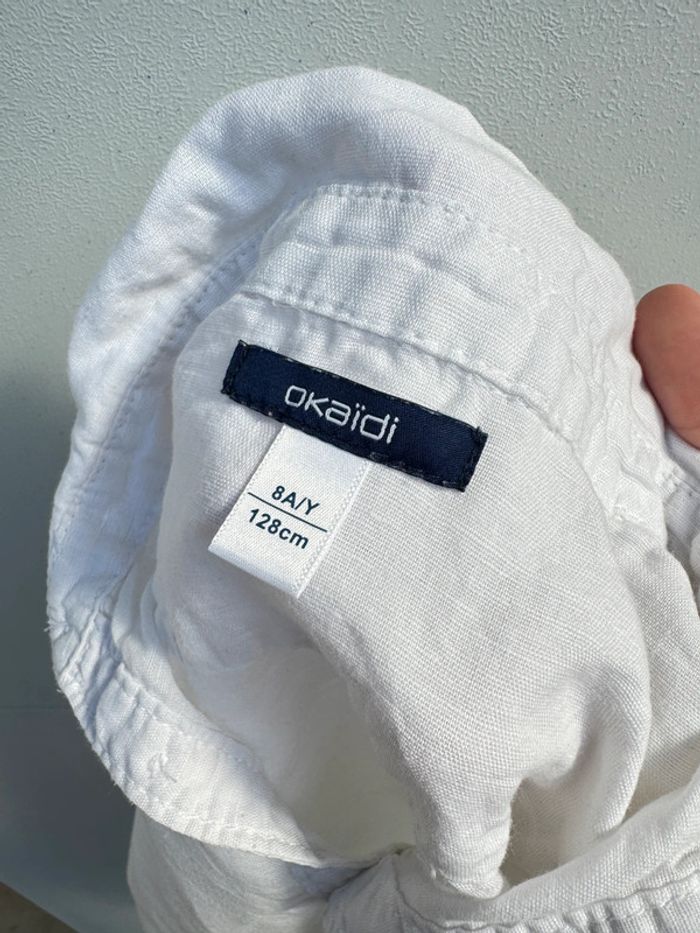 Chemise okaidi lin et coton - photo numéro 3
