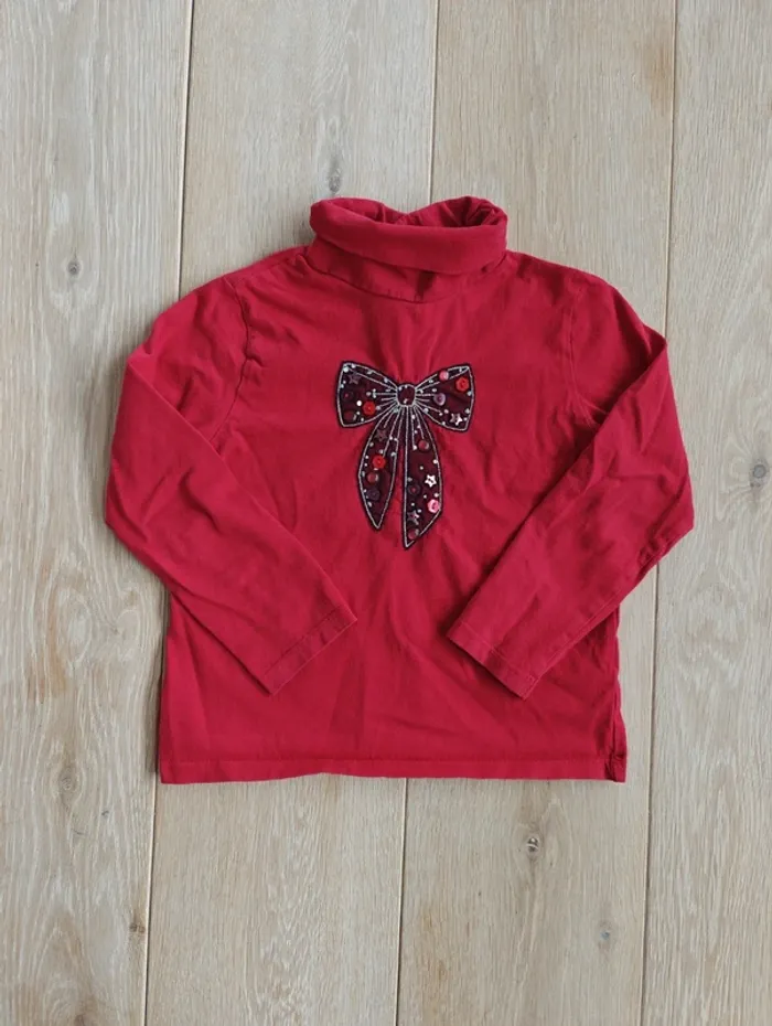 Très joli col roulé rouge Sergent Major