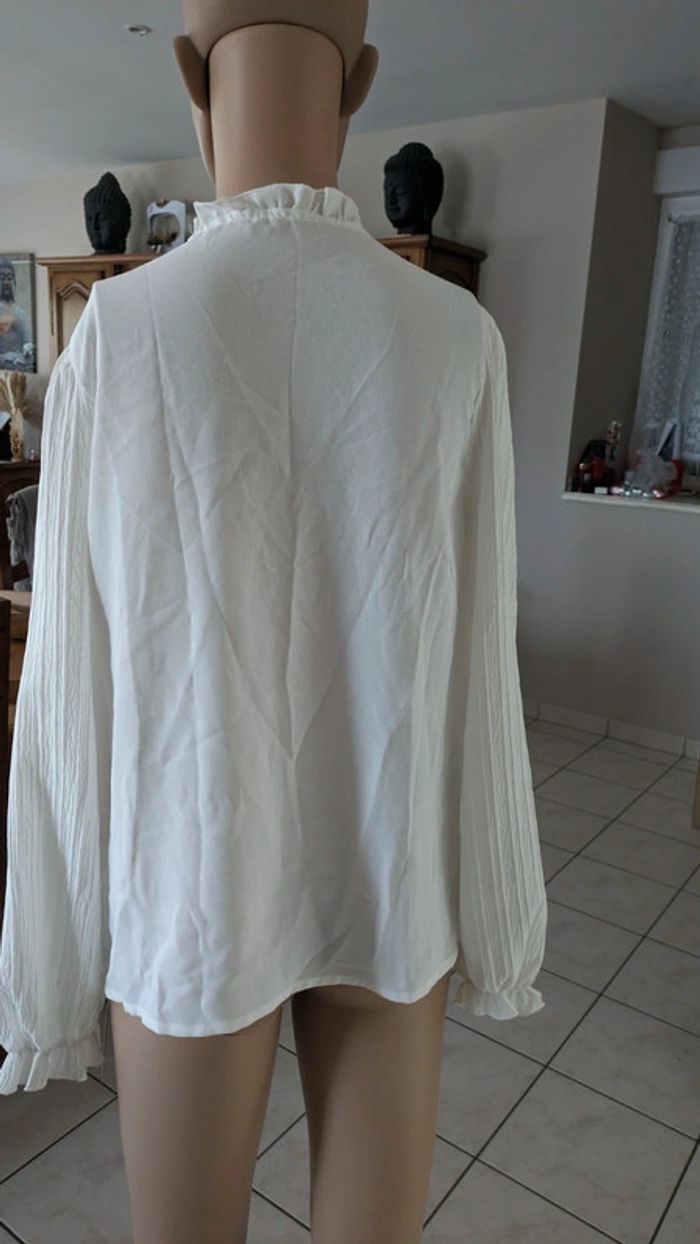 Blouse de poète blanche taille S/38 jamais porté - photo numéro 9