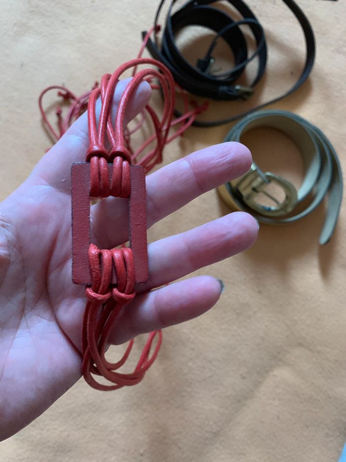 lot de 3 ceintures vintage - photo numéro 2