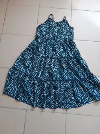 Robe avec ceinture  fille 10 ans