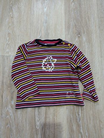T-shirt manches longues 36 mois bébé fille Sergent major