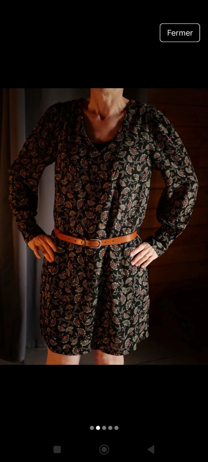 Robe noire à motifs Cache Cache XS
