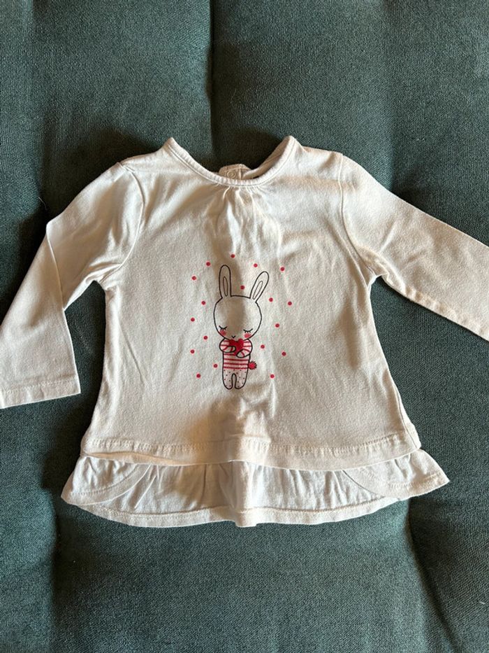 Tee shirt lapin kiabi 6 mois