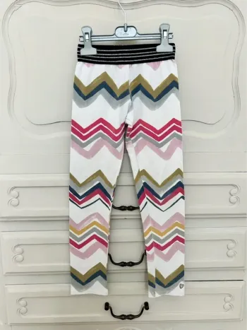 Ravissant legging Catimini à motif géométrique taille 8 ans