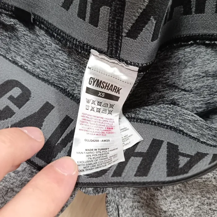 Legging gymshark femme xs gris chiné noir - photo numéro 4
