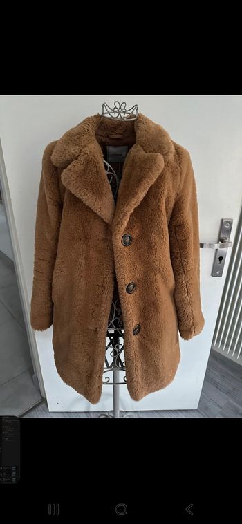 Manteaux fausse fourrure marron
