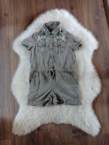 Ikks 💖 Combinaison short courte kaki 6 ans