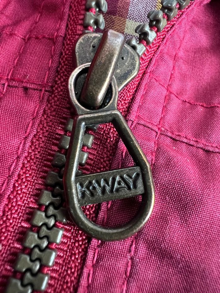 K-Way Golf Line Vintage Rouge Taille M – Imperméable Léger Rétro - photo numéro 10