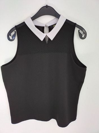 Blouse noire sans manche