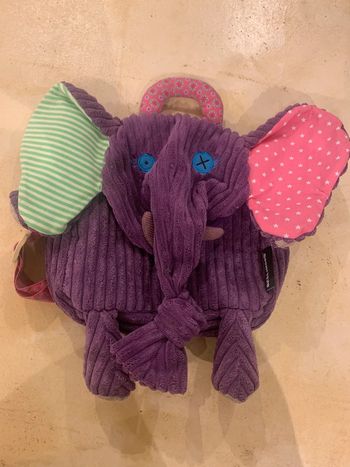Sac à dos éléphant sandykilos les deglingos crèche école neuf