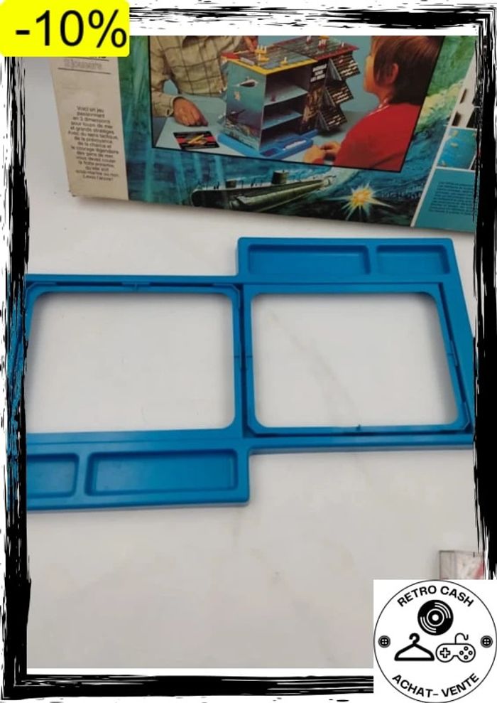 Ancien jeu Bataille sous les mers 70's Stratégie 3D bataille navale semble complet - photo numéro 9