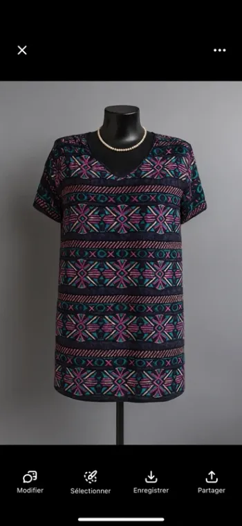 Magnifique robe colorée Purple Queen, taille 2