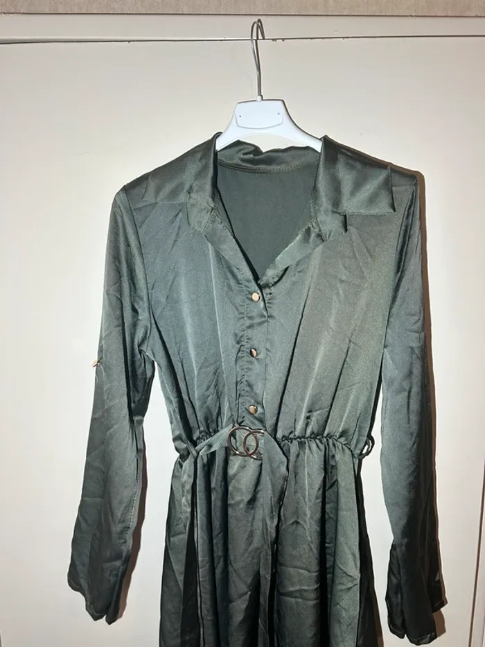 Robe kaki vintage - photo numéro 2