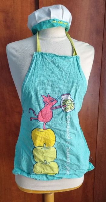 Tablier de cuisine + chapeau 5-8ans
