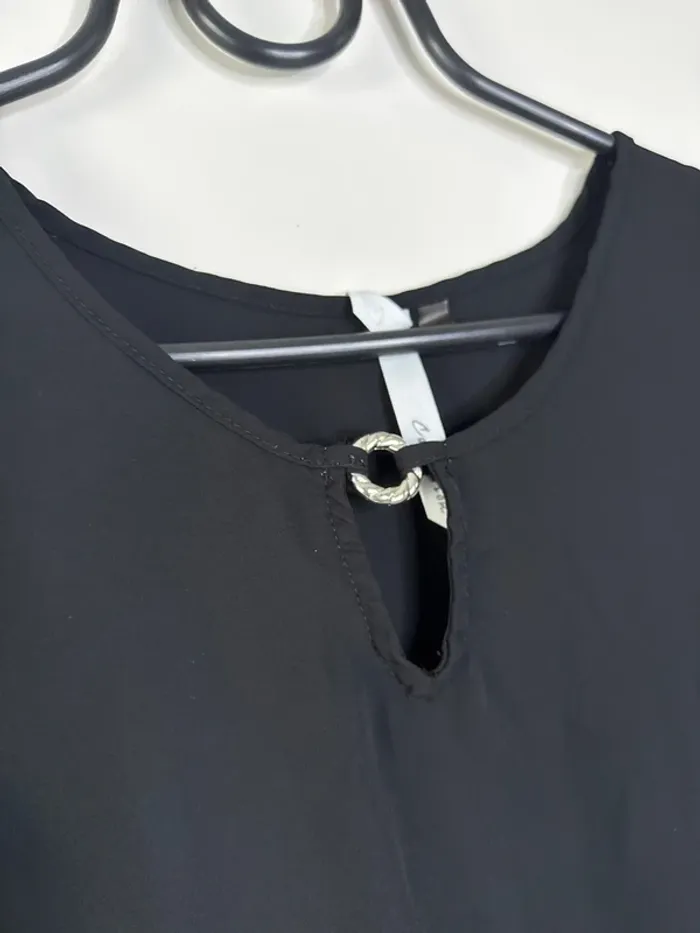 👚haut noir - taille S - très bon état- ny collection- transparent - photo numéro 2