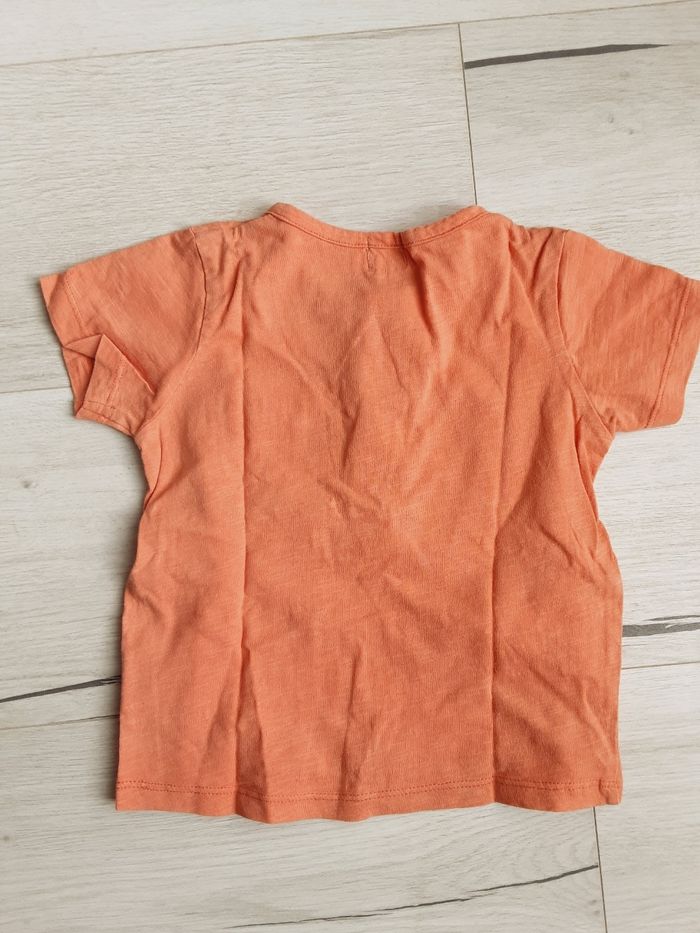 Vêtement garçon tee-shirt manches courtes orange Mots d’enfants 2 ans - photo numéro 3