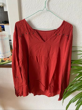 Chemisier orange/corail