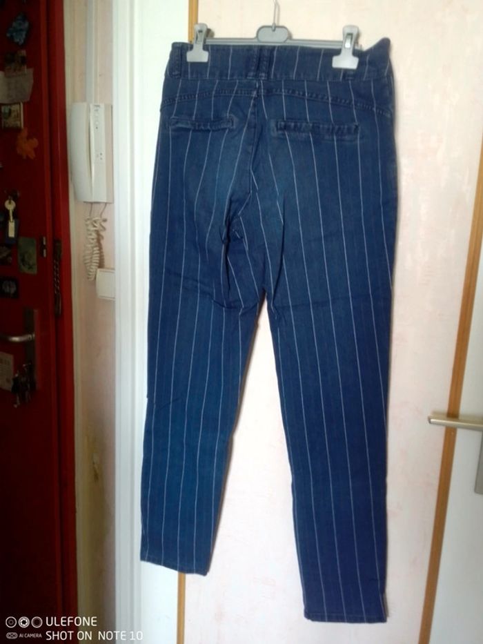 Pantalon rayé taille 38 - photo numéro 4