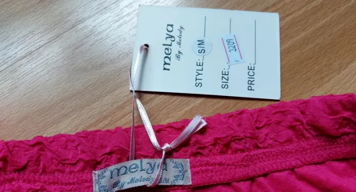 Jupe rose fuschia effet froissé taille élastique S/M - photo numéro 2