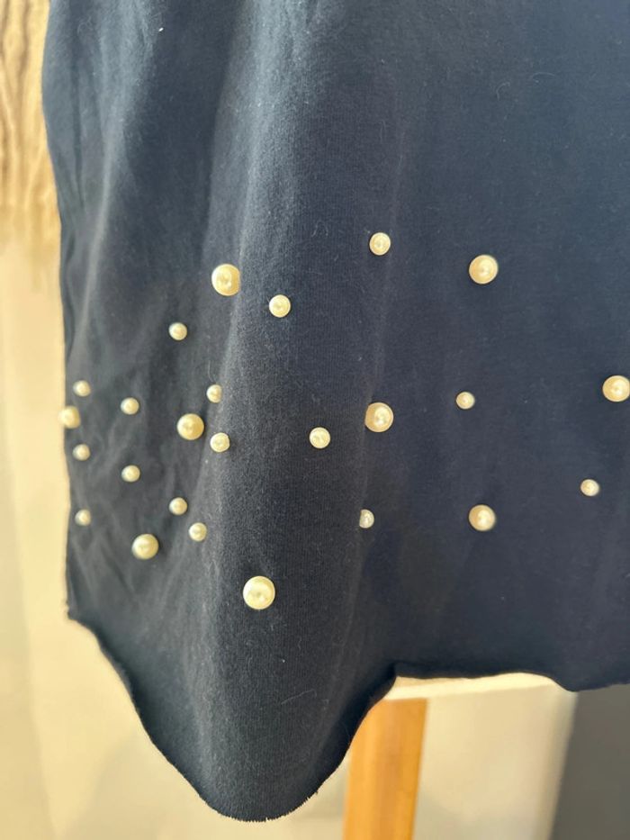 Zara teeshirt perles taille M - photo numéro 2