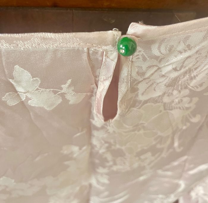 Blouse satin rose claire , manches longues - photo numéro 3