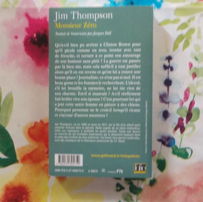 Monsieur Zéro de Jim Thompson Ed. Folio Policier - photo numéro 2