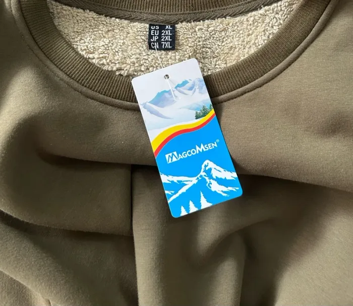 Sweat double très chaud kaki de la marque Magcomsen taille XXL - photo numéro 4