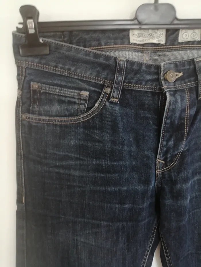 Jeans straight fit celio bleu - photo numéro 3