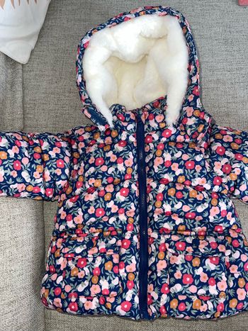 Doudoune 6 mois à fleurs