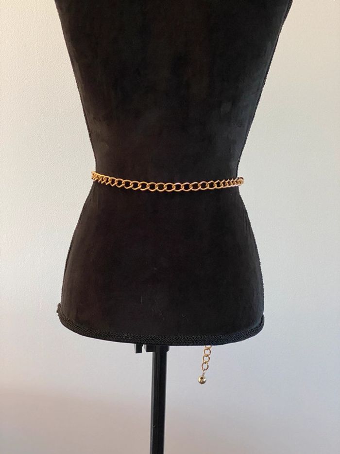Ceinture chaîne maillon doré - photo numéro 5