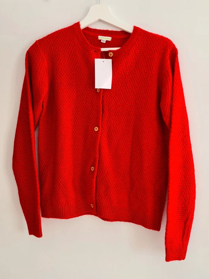 Gilet fille pailleté rouge 14 ans Vertbaudet