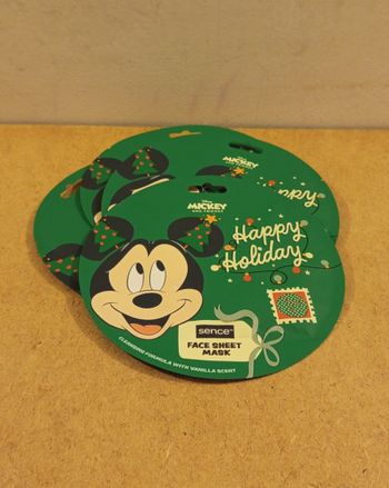 Lot de 4 masques visage Mickey vanille