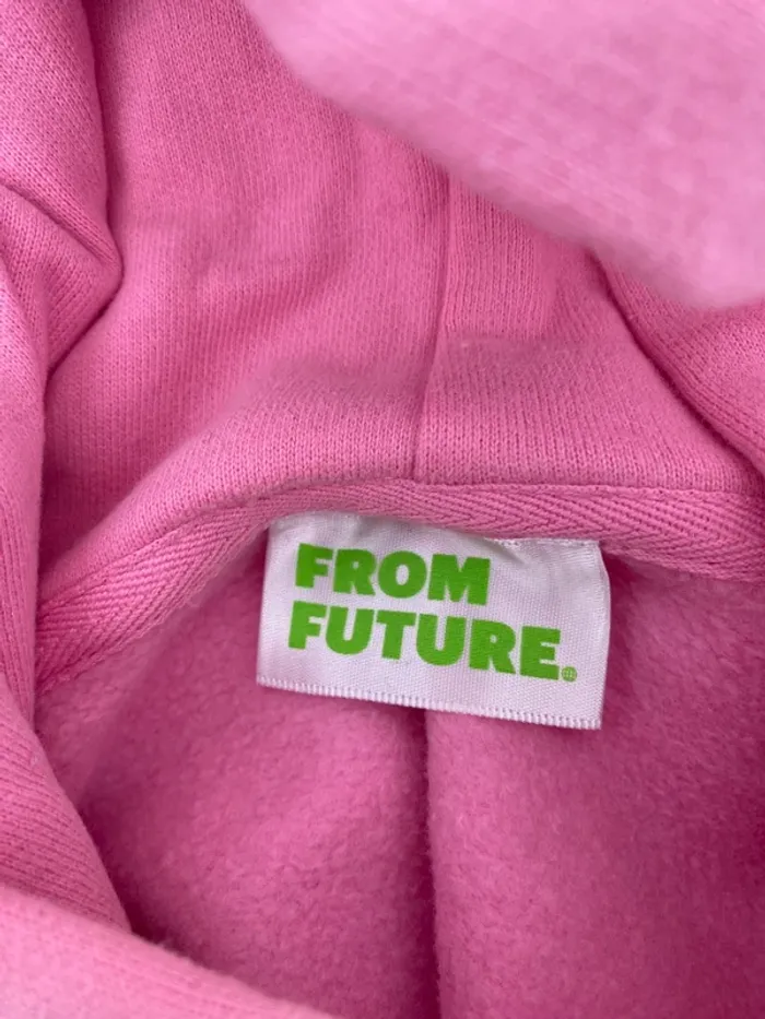 Sweat-shirt à capuche rose from future L - photo numéro 4