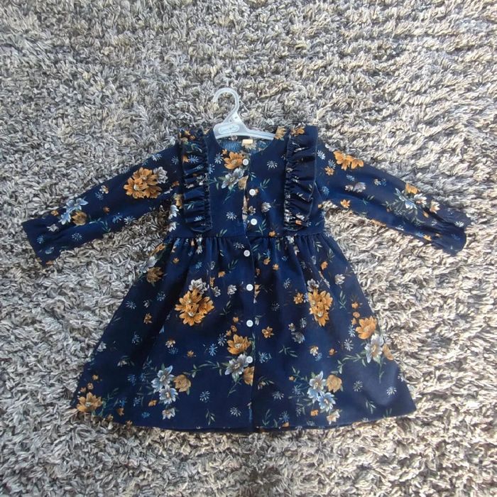 Lot 2 robes bleu marine 110cm - photo numéro 2