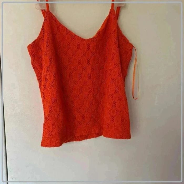 Crop top orange taille s cache cache - photo numéro 3