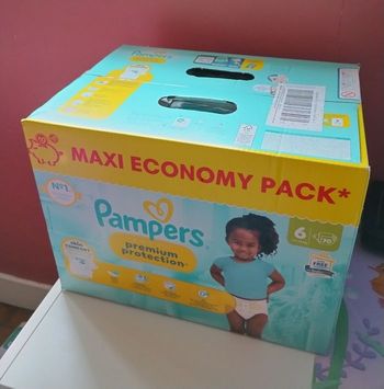 Maxi pack couches Pampers premium protection t6