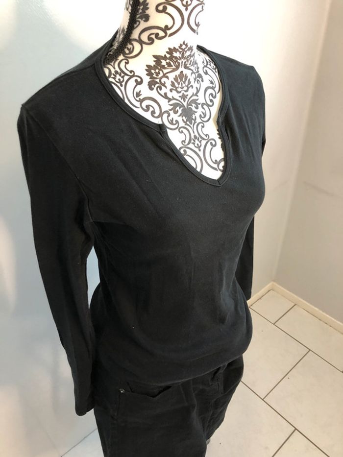 Teeshirt manches longues soft grey taille 38-40