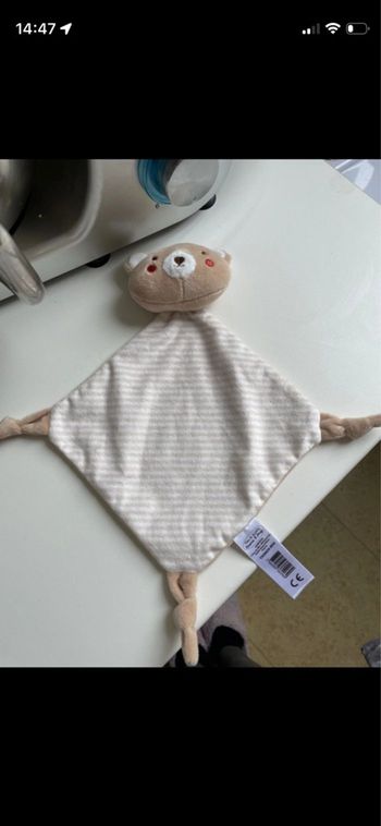 Doudou plat Tom & Kiddy bisous d’ange