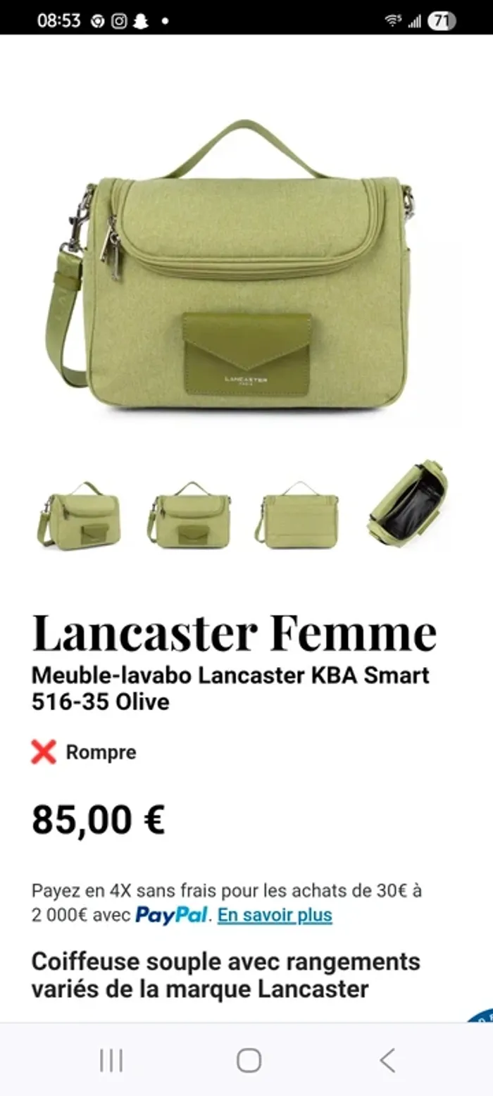 Savoir cabine porté epaule ou main. - photo numéro 9