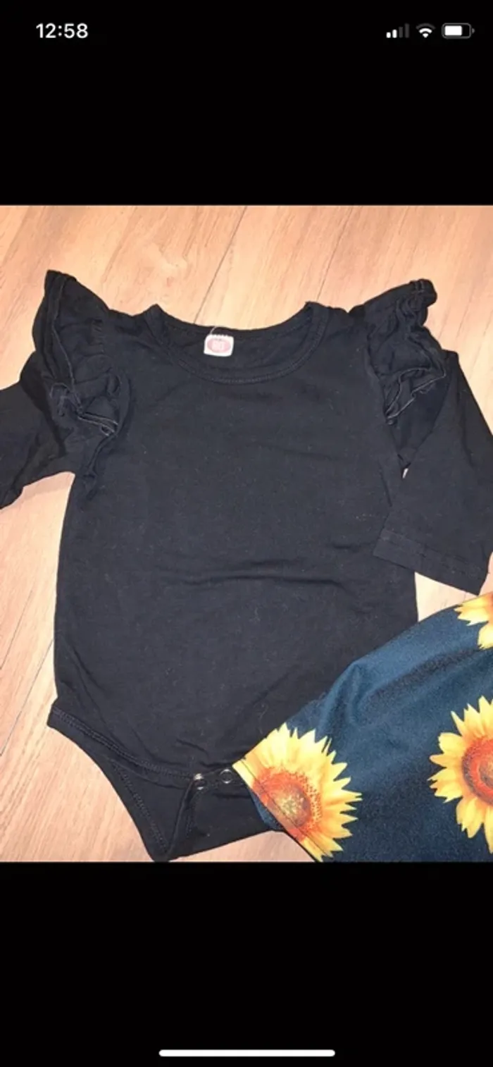 Ensemble Tournesols 🌻 taille 12 mois - photo numéro 4