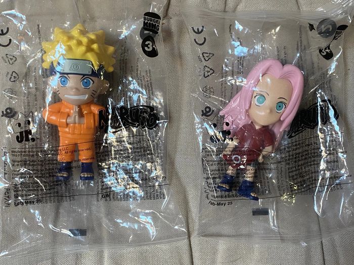 Collection complète des 8 figurines Naruto Burger king 2025, neuve - photo numéro 2