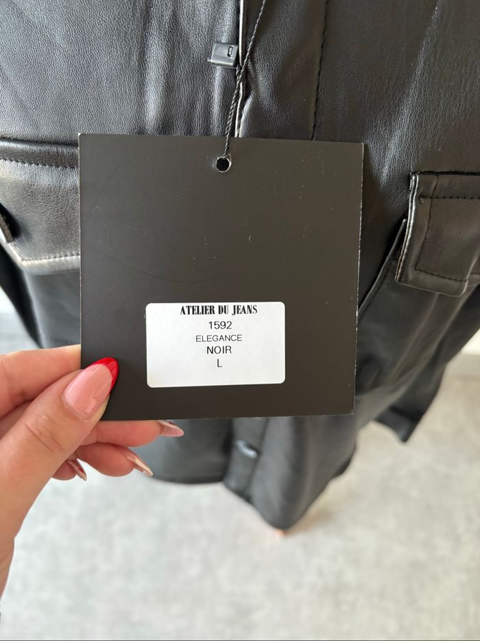 Veste femme similicuir - Taille L - Neuf avec étiquette - Rive Droite - photo numéro 2