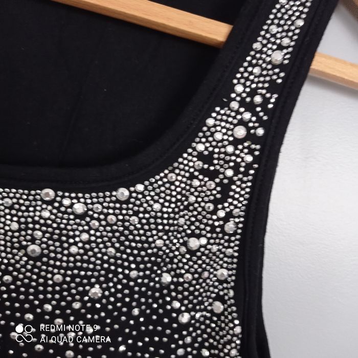 Débardeur noir à strass t36/38 - photo numéro 5