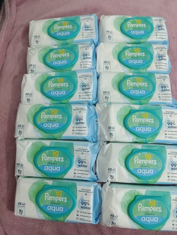 10 paquets de 48 lingettes harmonie Aqua